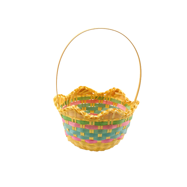 nice gift baskets bamboo with handle
