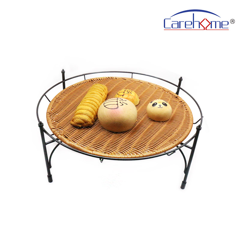 BSL-1036 CAREHOME  displaying stand of Round、 Square、 Rectangle, black iron stand