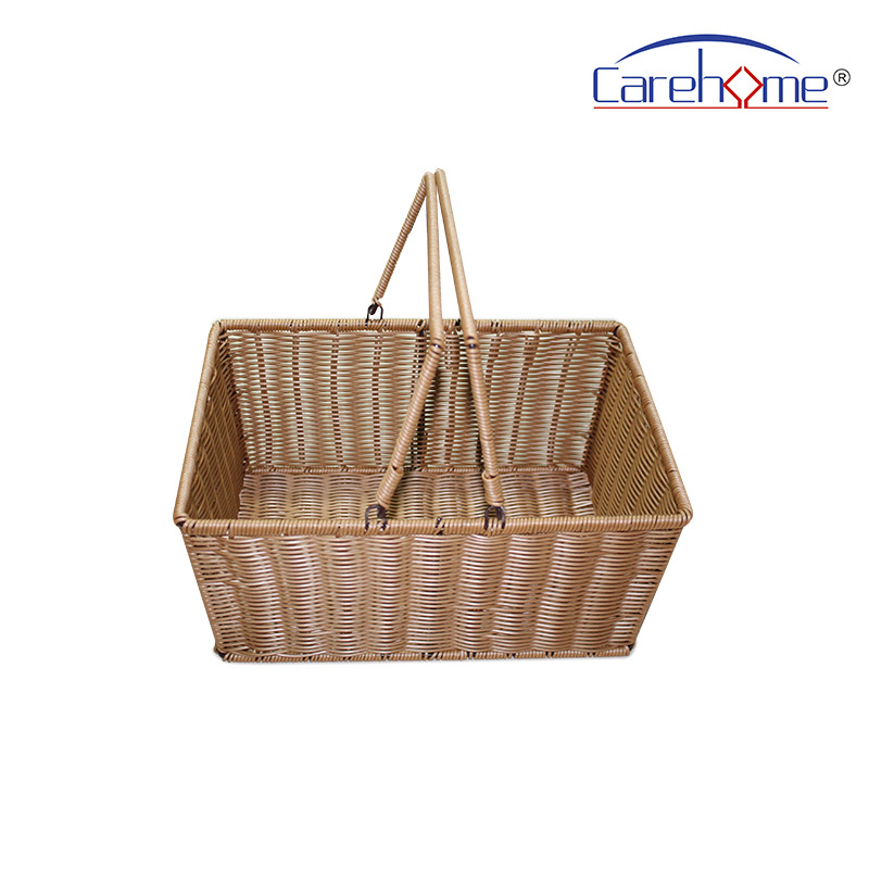 BLt-1021 wholesale food-contact safety PP rattan bakery basket, handcraft plastic basket