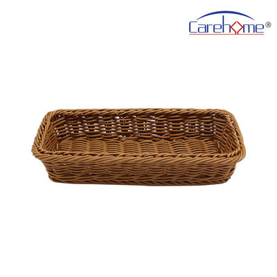 BL-1001 wholesale food-contact safety PP rattan bakery basket, handcraft plastic basket