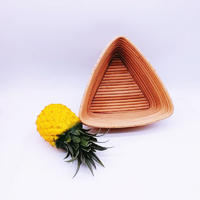 Trilateral Bread Banneton Proofing Basket Handmade rattan bowl heated bread basket