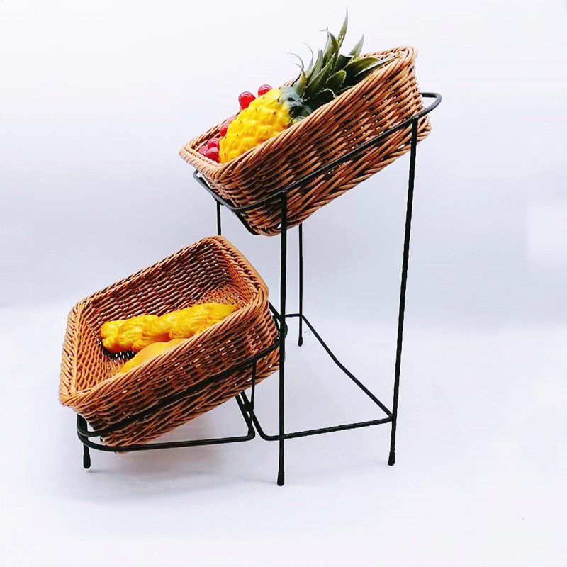 plastic wicker bike basket