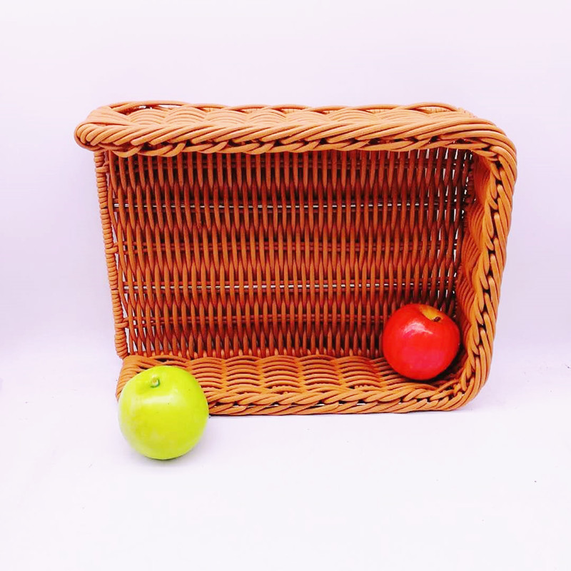 Supermarket rattan basket various kinds of storage basket customers plastic baskets for fruit