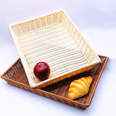 Fashion hand weaving solid pp wicker basket with flame