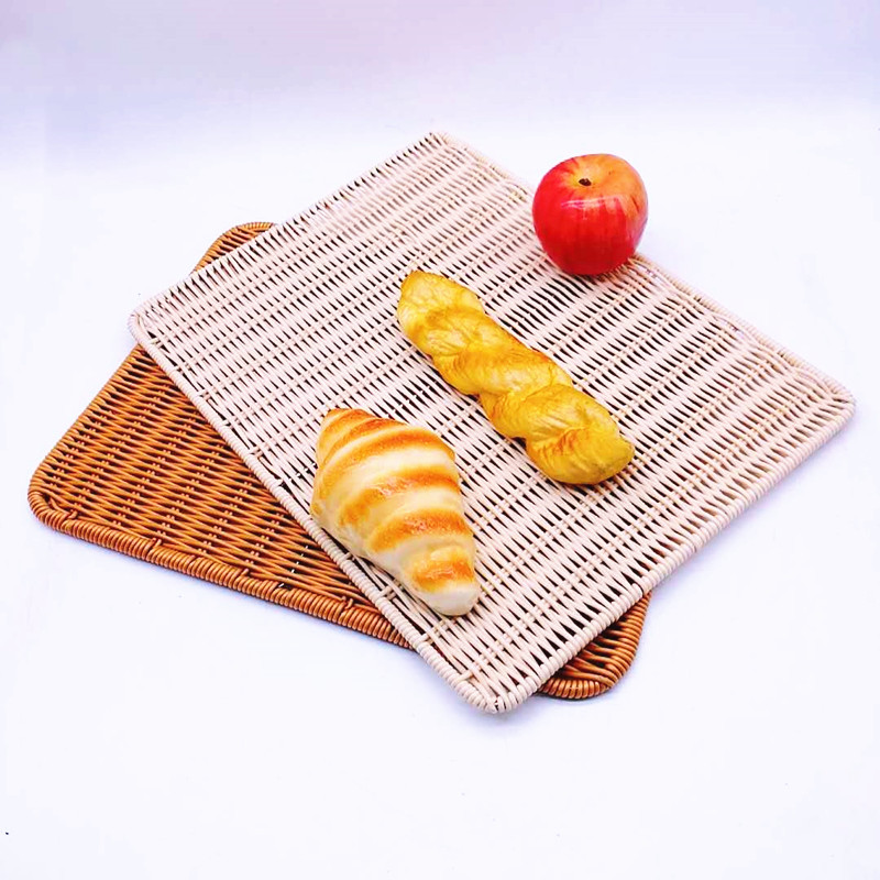 Handweaved graceful washable PP Rattan Mat for bread