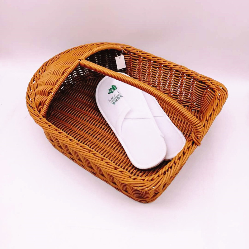 High quality graceful custom wicker shelves rattan shoes basket