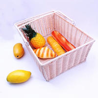 High quality outdoor food wicker picnic basket rattan bread basket