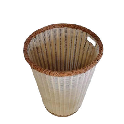 Wholesale storage rattan wicker willow laundry basket with holder