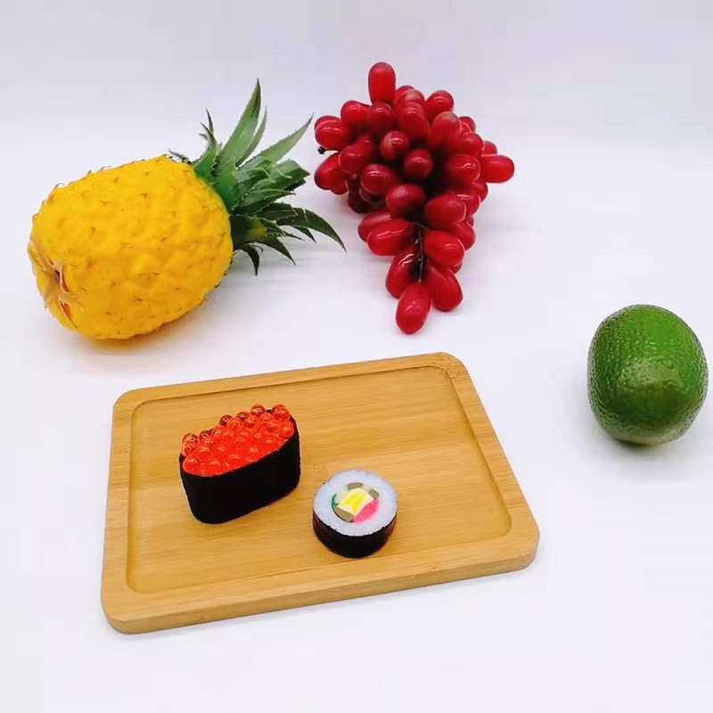 Multi-function mini nature bamboo cutting board sushi bamboo tray