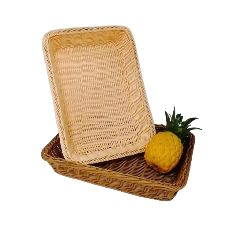 BL-1015 wholesale food-contact safety PP rattan bakery basket